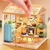 Fai da te Artigianato per Bambini Casa delle Bambole Illuminazione Blocchi da Costruzione Assemblaggio Scena Miniature Giocattoli Casa delle Bambole per Bambini Regali Decorazioni per la Casa
