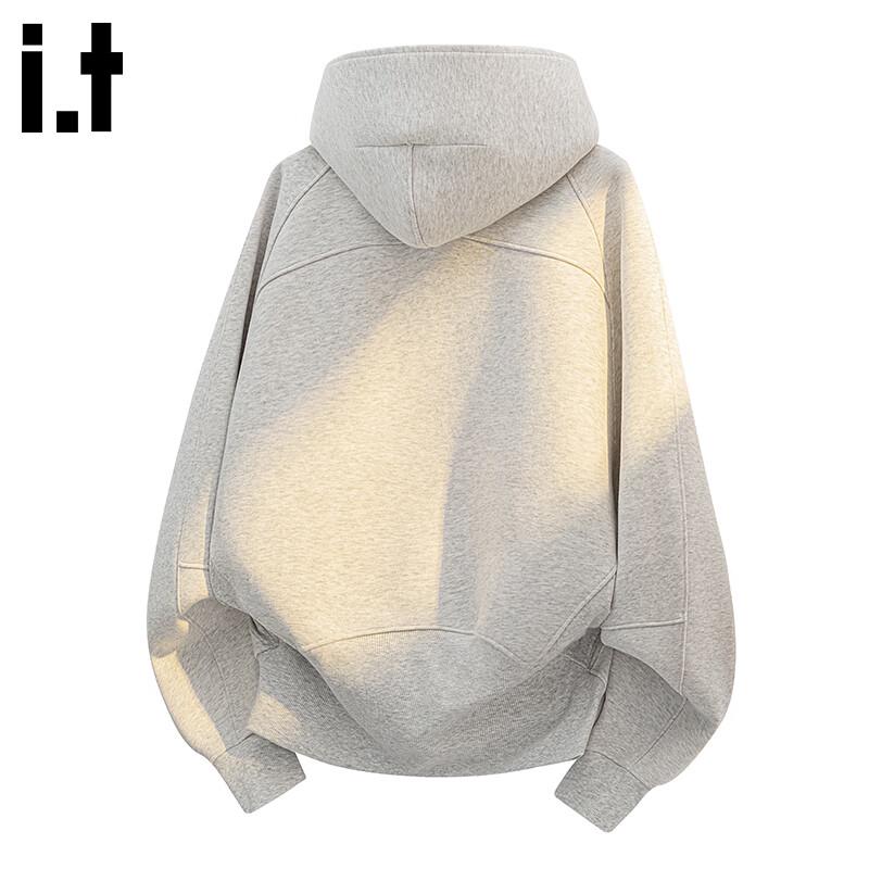 CHOCOOLATEit Herren Kapuzensweatshirt mit halbem Reißverschluss