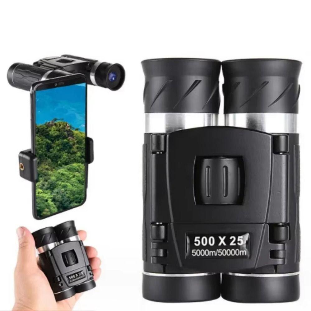 

500X25 Portable Binocular Telescope Long-Distance Vision Powerful Folding Telescope Sports