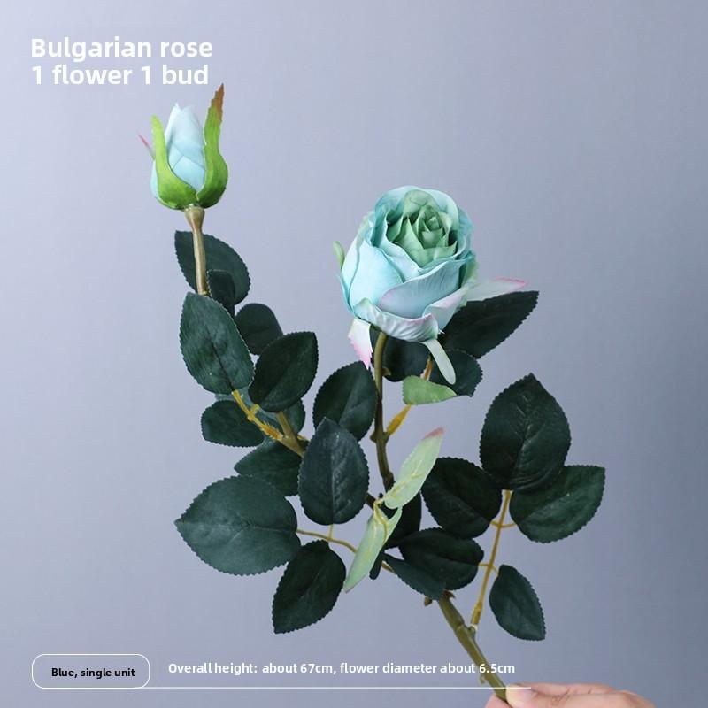 Two Artificial Flowers, Rose Silk Flowers, Home and Wedding Decoration Artificial Flowers, Dried Flowers, Bouquets, Living Room and Table Flowers