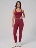 Women's Cross-border Yoga Set: Padded Bra & High Waist Leggings for Running & Fitness