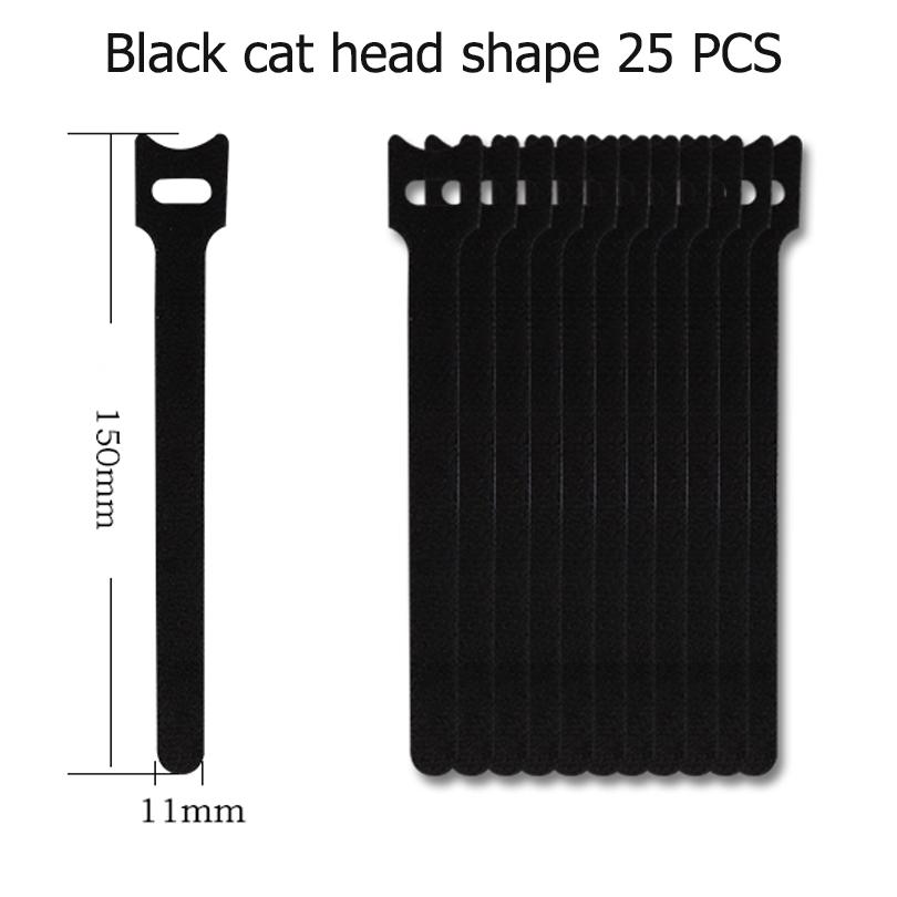 25PCS Reusable Cord Organizer Keeper Holder, Fastening Cable Ties Straps for Earbud Headphones Phones Wire Wrap Managemen