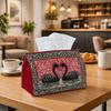 1pc Celtic Mythological Tissue Box - Multi-functional Napkin Dispenser, Two Sizes Available Made of Durable Polyester, Decorated with Swan Floral Fram