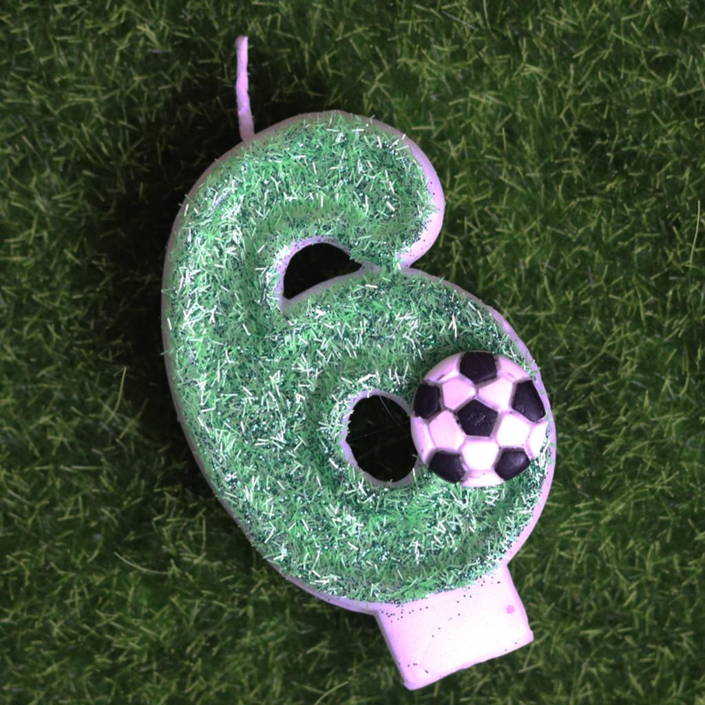 Creative Football Digital Birthday Candles
