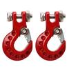 2Pcs RC Trailer Hook Aluminum Alloy Sturdy RC Climbing Car Hook for 1 10 Remote Control Cars Red