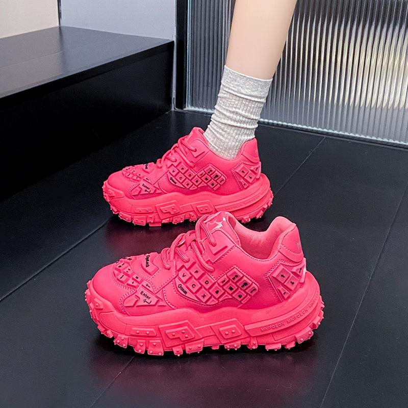 New Women Classic Casual Shoes Chunky Platform Sneakers Height Increasing Dad Shoes Comfortable Athletic Walking Shoes