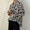 Heren bloemenoverhemd - Japanse en Koreaanse stijl, lente/herfst, trendy retro Hong Kong-stijl, casual all-match jas