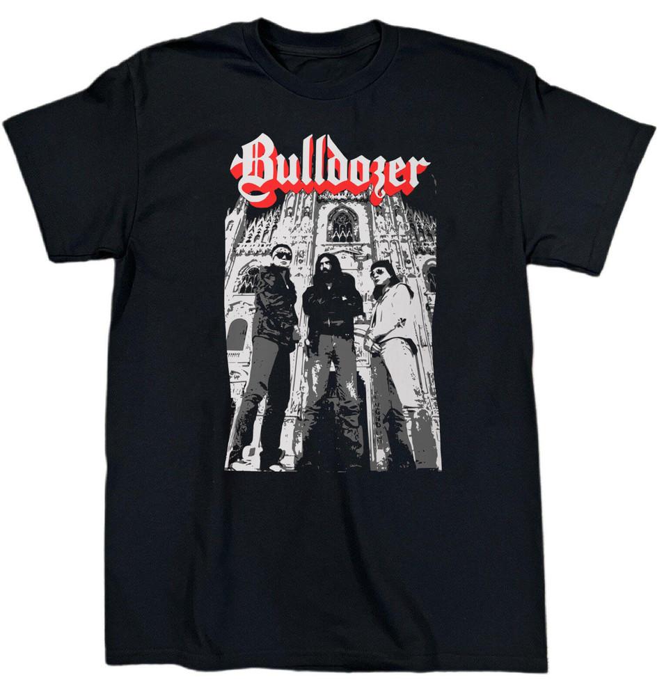 NEW BULLDOZER Band Members Heavy Cotton Black Shirt S-5XL TT464 Unisex T-Shirt L