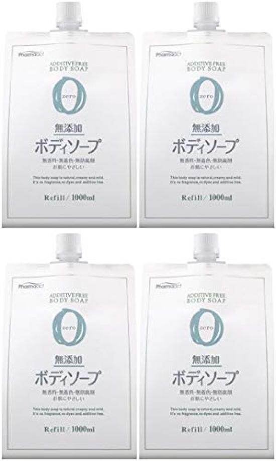 PharmaAct Additive-Free Body Soap Refill 1000ml x 4