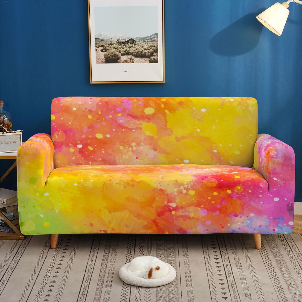 Elastic All-Inclusive Sofa Cover Gradual Change Smudging Multi-Person Combination Sofa Cover Lazy Sofa Cover