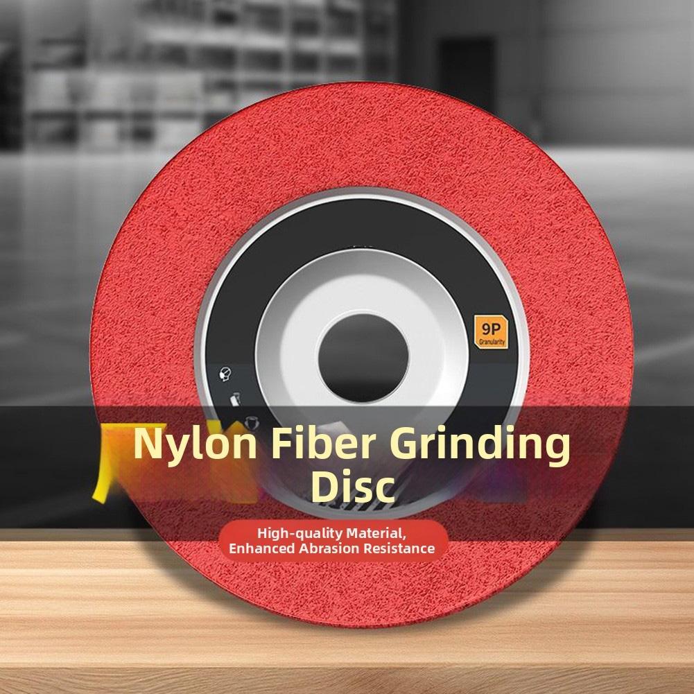 100mm Nylon Fiber Polishing Wheel Non Woven Abrasive Disc 4'' Grinding Polishing Wheel For Metals Ceramics Marble Wood Crafts