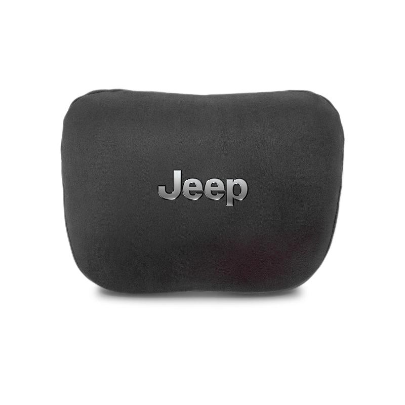 Car Headrest Cover Auto Seat Cover Head Neck Rest Pillow For Jeep Grand Cherokee Wrangler JK Gladiator Compass Renegade Patriot