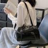 Commuter Women's Shoulder Bag Luxury Handbag Pure Color Fan You Bag Large Capacity Pillow Underarm Bag