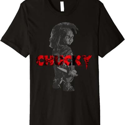 Child's Play Chucky Red Accent Logo Premium T-Shirt