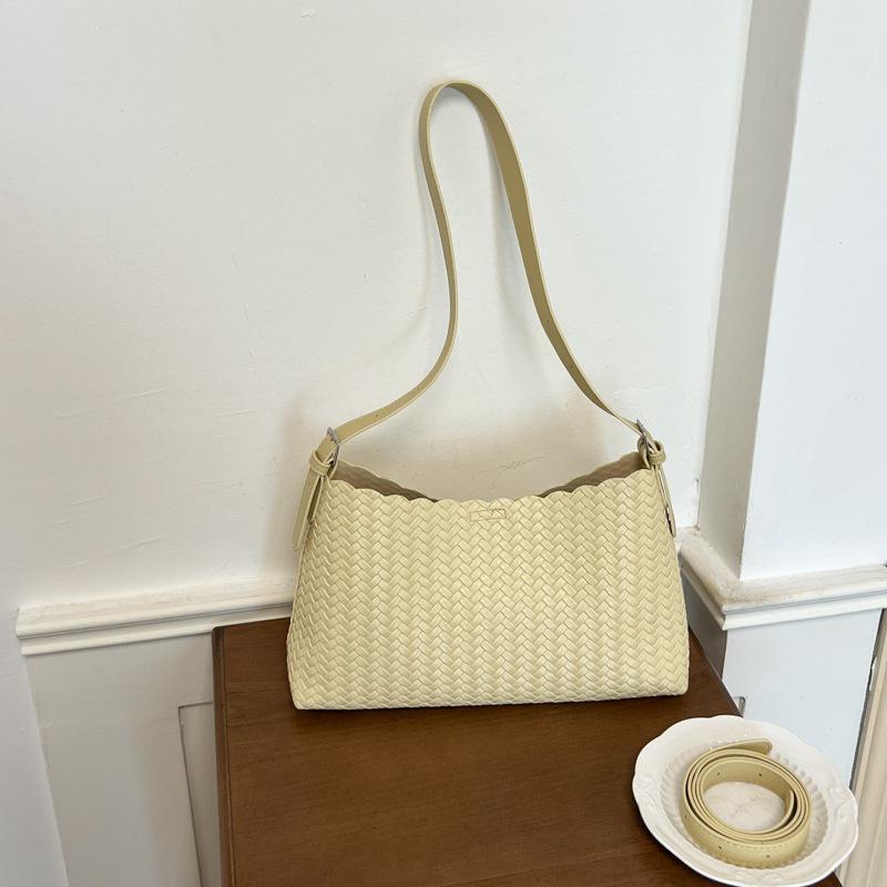 Elegant Woven Texture Underarm Bag: Women's High-Value French Shoulder Bag