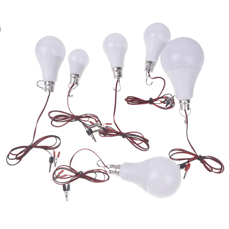 3W 6W 9W 12W 15W 18W Led Dc 12-85V Bulb With 1.2M Wire Screw-On Low-Voltage Battery Household Bright Lighting Bulb