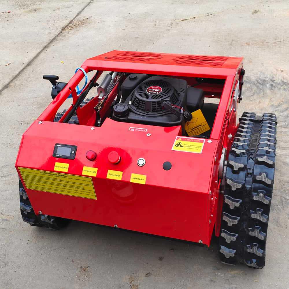 New Zealand Tracked Self-Propelled Remote Control Lawn Mower: Four-Wheel Automatic Grass Cutter and Shredder
