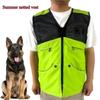 Hundetrainer Netzweste Atmungsaktives Netz Hundetrainer Greifanzug Wasserdicht Nicht färbend für Haare Große Tasche Weste