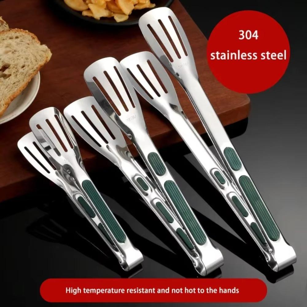 7/9/12 Inch Non-slip Long Bbq Clip Kitchen Tools Steak Tongs New Stainless Steel Food Clamp