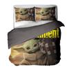 Star Wars Baby Yoda Trzyczęściowy Zestaw Pościeli z Nadrukiem Cyfrowym 3D