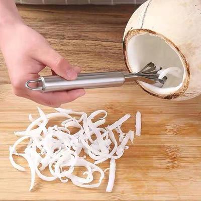 Coconut Planer Easy To Use Labor Saving 5 Claws Stainless Steel Coconut Planer Slicer for Kitchen