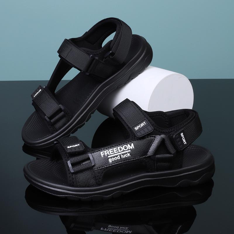 2025 Summer Men Sandals New Breathable Casual Outdoor Concise Lightweight Beach Shoes Soft Sport Slippers Male Plus Size 38-47