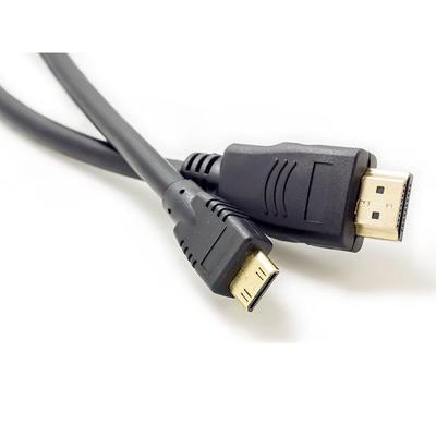 Vergoldetes Mini-HDMI-auf-HDMI-Kabel, 1,5 m, für Kamera/TV/Tablet