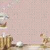 Checkerboard Wallpaper Red, Coral and White for Living Room and Bedroom 50x1000