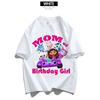 Gabby Dollhouses Dad Mom T-Shirt Adult Top Man Woman Summer Parent-child Clothing Tee Family Clothes Cartoon Anime Birthday Gift
