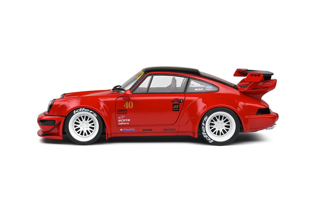 SOLIDO 1/18 Porsche 911 (964) RWB Red Sakura 2021 Rauh-Welt SOLIDO Rauh-Welt Die-Cast Car