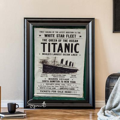 Titanic Ticketverkauf Werbung Fotos Drucke Poster Leinwand Poster Vintage Retro Wanddekoration Wandkunst Dekor für Home Bar