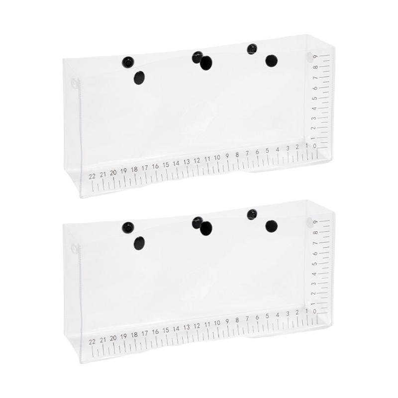 

2pcs Outdoor Lure Fishing Bag Clear Fish Container Convenient Snapping Folding Live Fish Observation Bag Easy to Carry 1