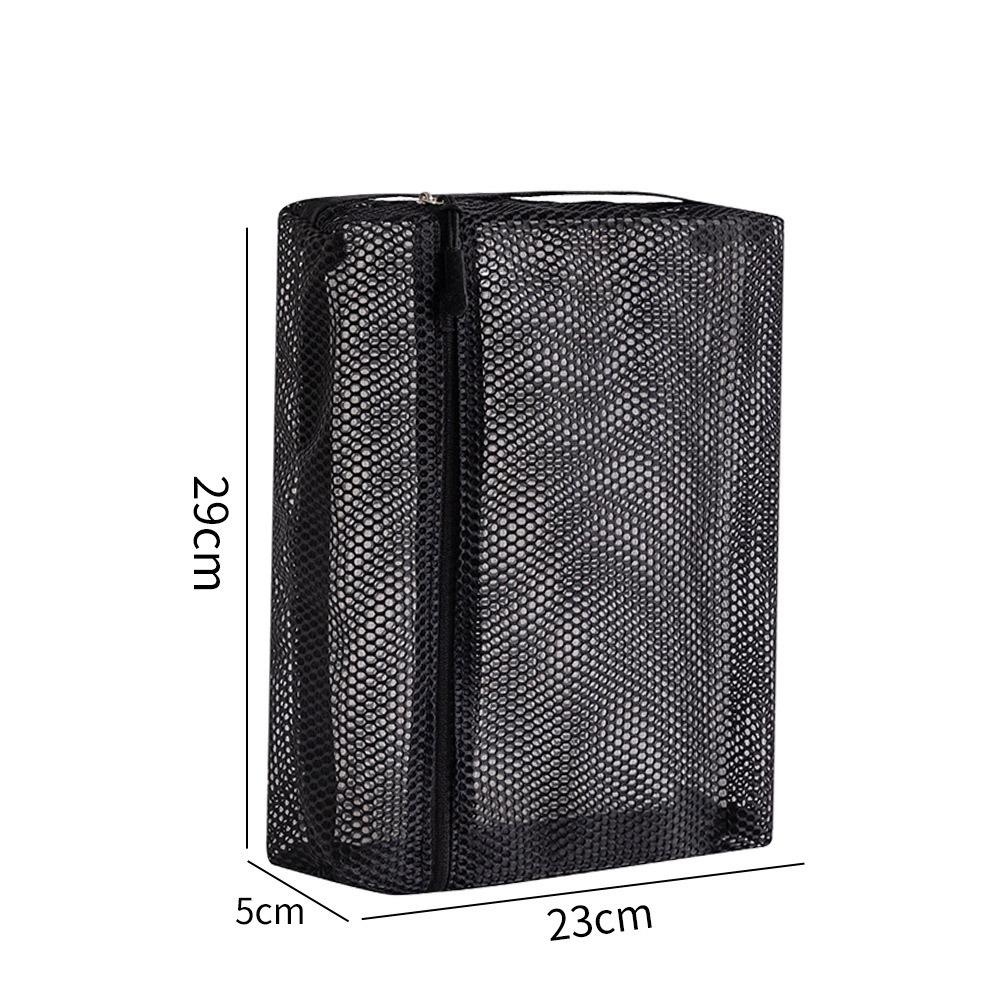Casual Nylon Storage Pouch Hand-held With Zipper Cosmetic Bag Multipurpose Mesh Toiletry Wash Bags Travel