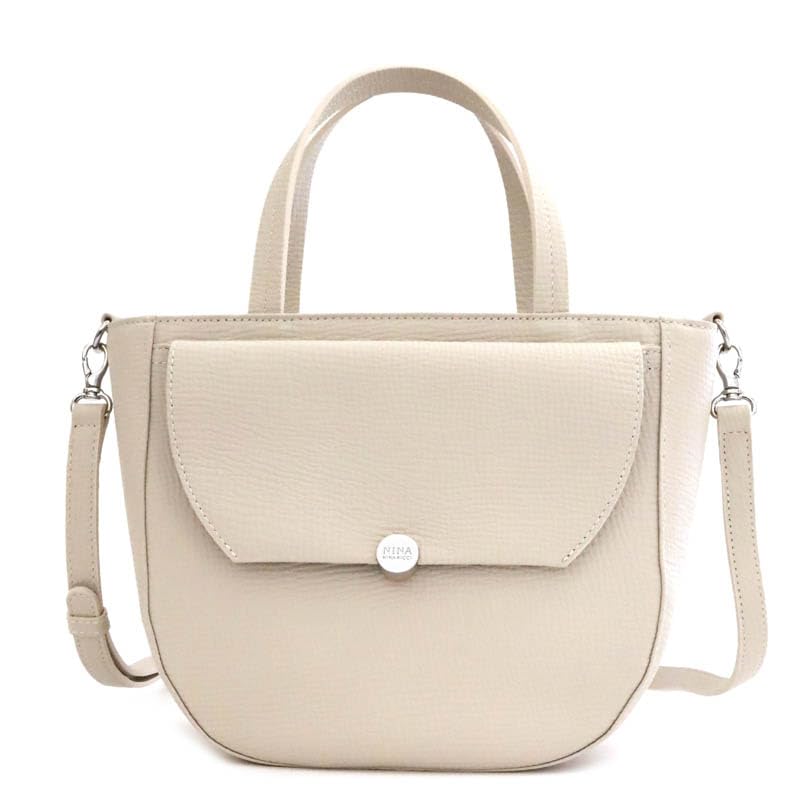 Nina Nina Ricci Сумка-тоут 2-в-1 Bascule 30-0221 Женская Слоновая кость