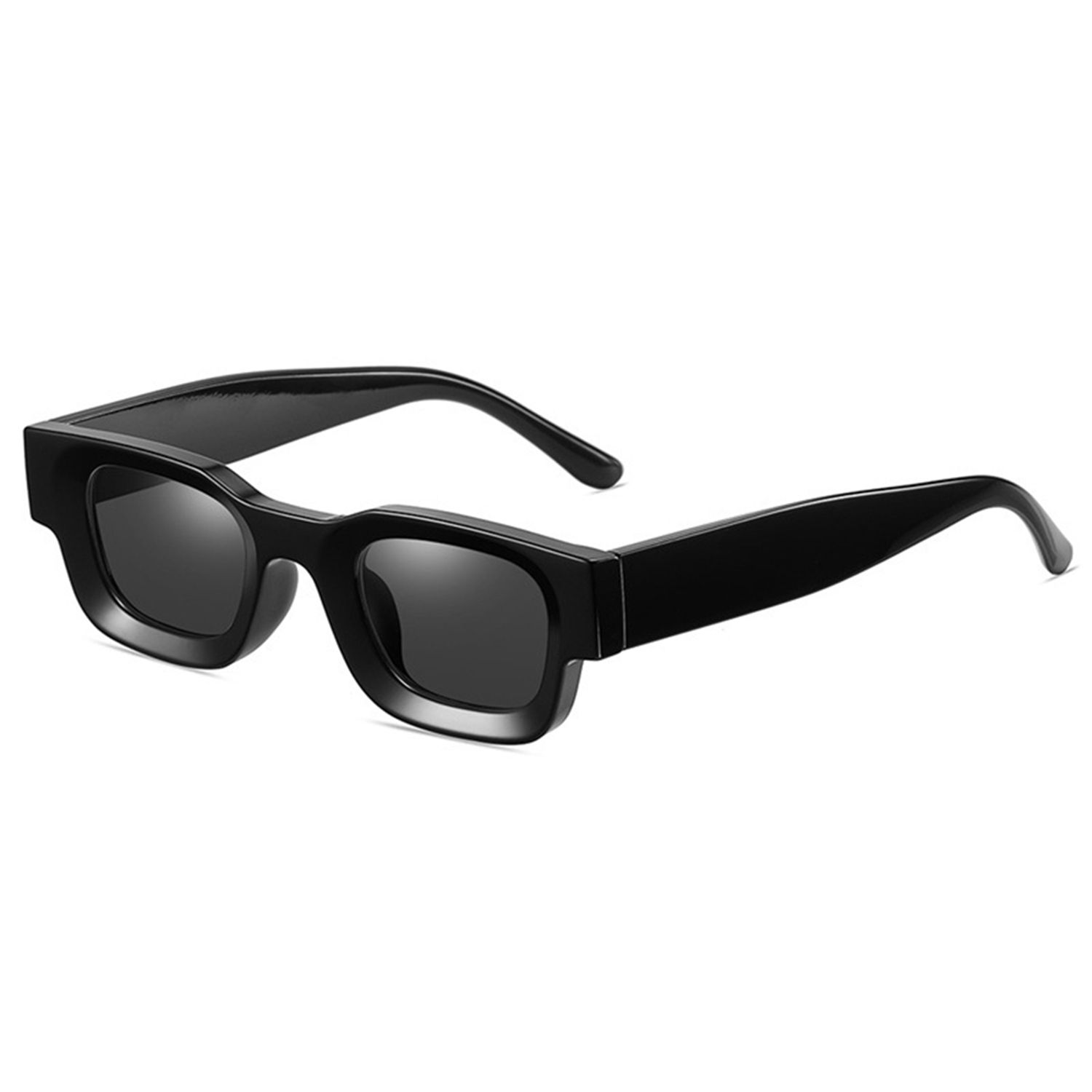 

Trending Small Square Frame Punk Shades Men Sun Glasses Polarized Sunglasses Women Sunglasses Black/Grey