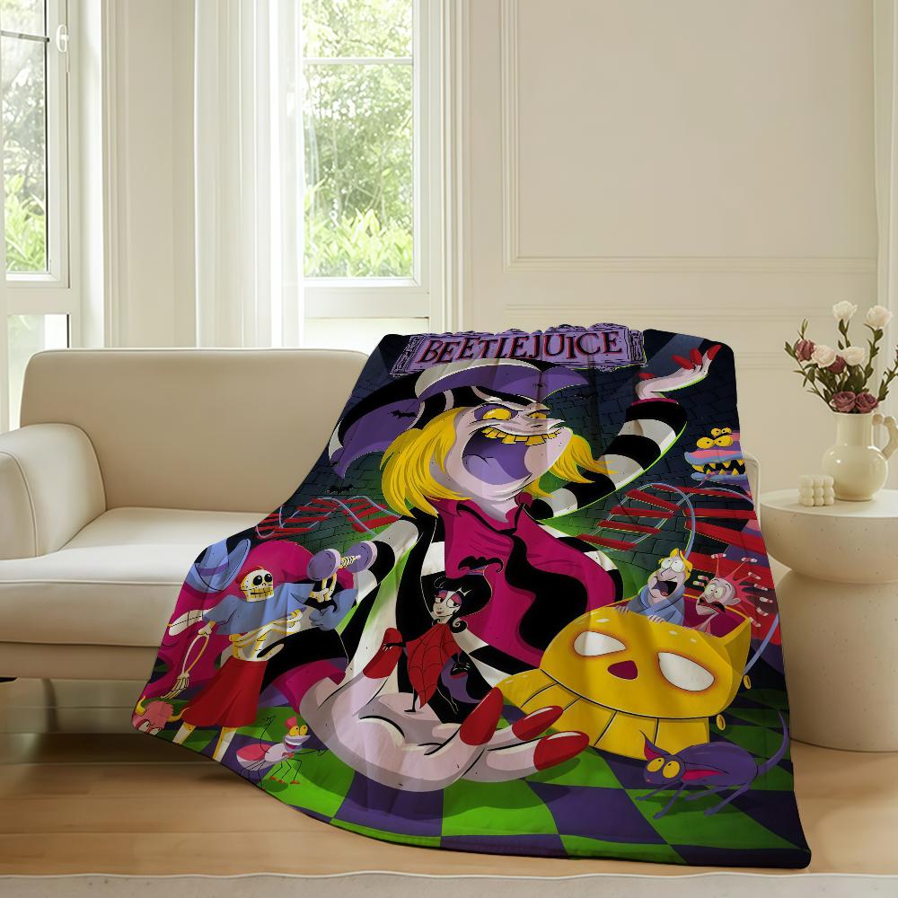 Horror movie B-beetle J-Juice Blanket For Sofa Office Bed Plane Travel Sleep Read Relax Camping Soft And Warm