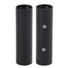 2 Stück Audio-Interface-Adapter Zinklegierungsschale XLR Stecker auf Stecker Mikrofonleitungsverbinder Schwarz