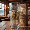 Highland Cow Commemorative Beer Mug, 2026 Highland Cow Commemorative Glass Cup, Scotland Countryside Cow Print Beer Glass