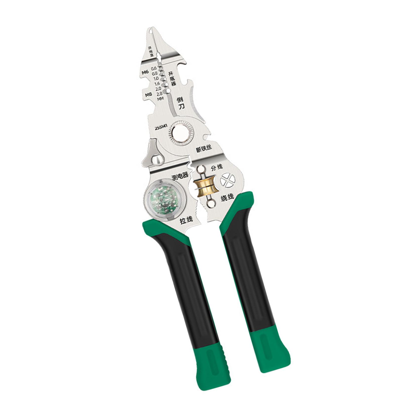 

Folding Efficient Electrician Stripping Plier With Comfortable Grip Handle for Wire Cutting Stripping Efficient Handling