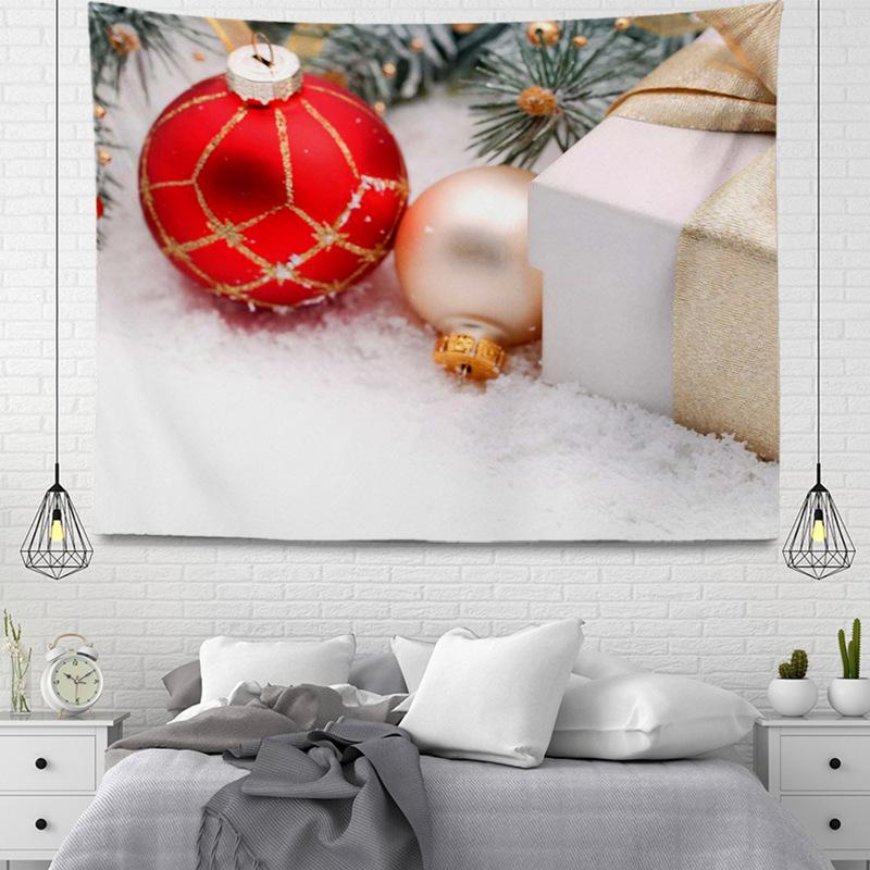 Seria wiszących gobelinów z tkaniny w stylu bożonarodzeniowym