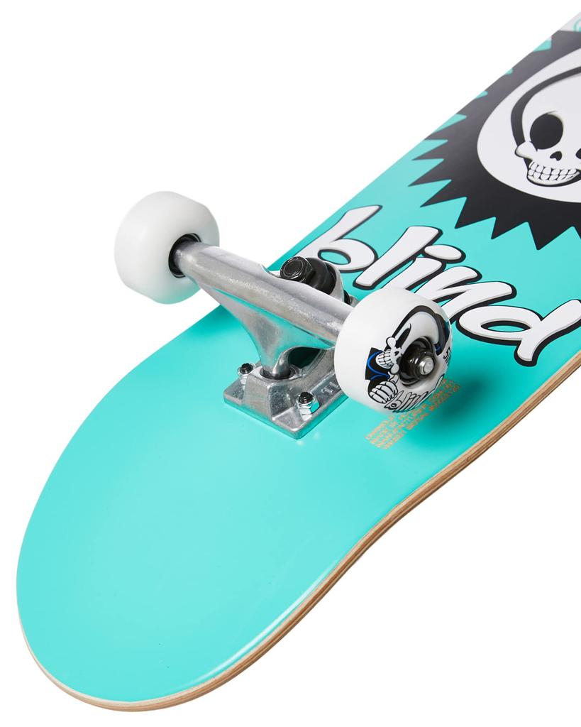 Blind Checkered Reaper Youth First Push Soft Wheel Teal Komplettes Skateboard x 7.375 29.8