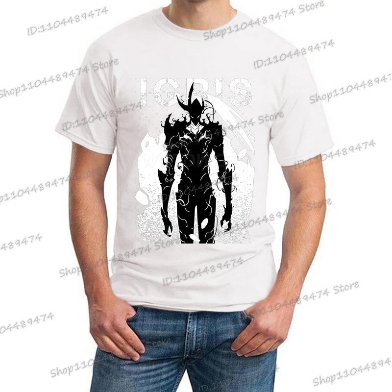 New Summer Men's Anime Solo Leveling Tee Tops Short Sleeve Man T-Shirt Fashion Street Unisex Tees Solo Leveling Tshirt Clothing