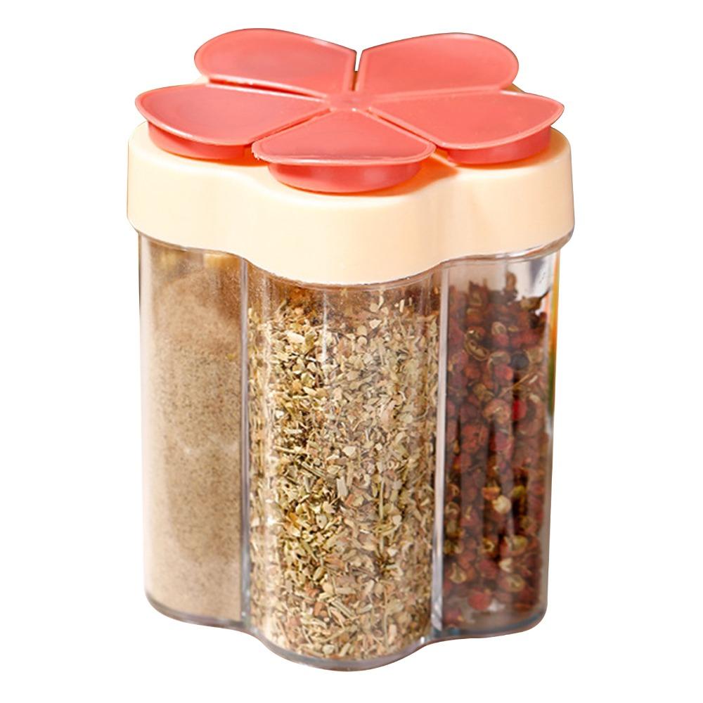 PP Travel Spice Containers 450ml Condiment Jars Durable 5 In 1 Spice Jars For Restaurant