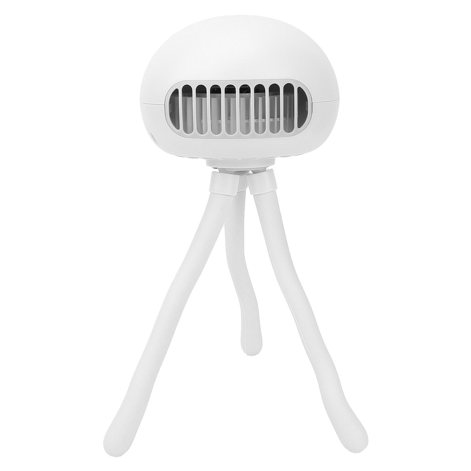 

Вентилятор для детской коляски, портативный USB-вентилятор с преобразованием частоты в форме осьминога, работающий от батареек, розовый белый