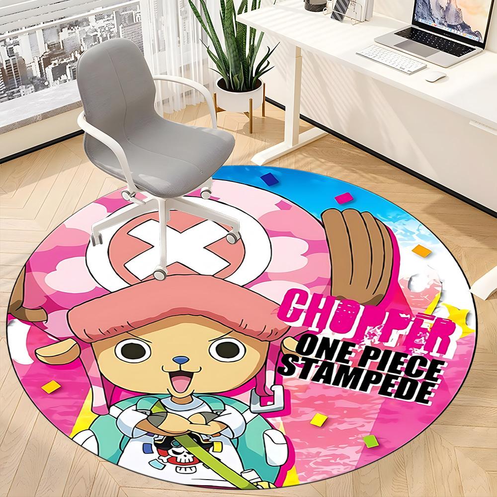 1pc Chopper, One Piece Chair Carpet for Office Non-Slip, Soft & Comfortable, Carpet for Office, Gaming, Lightweight Round Floor Mat yy251021022
