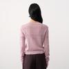 Women's Cotton Linen Hollow-out Jacquard Cardigan