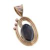 Natural Pietersite Gemstone 925 Solid Sterling Silver TwoTone Pendant 1.50" W3u70