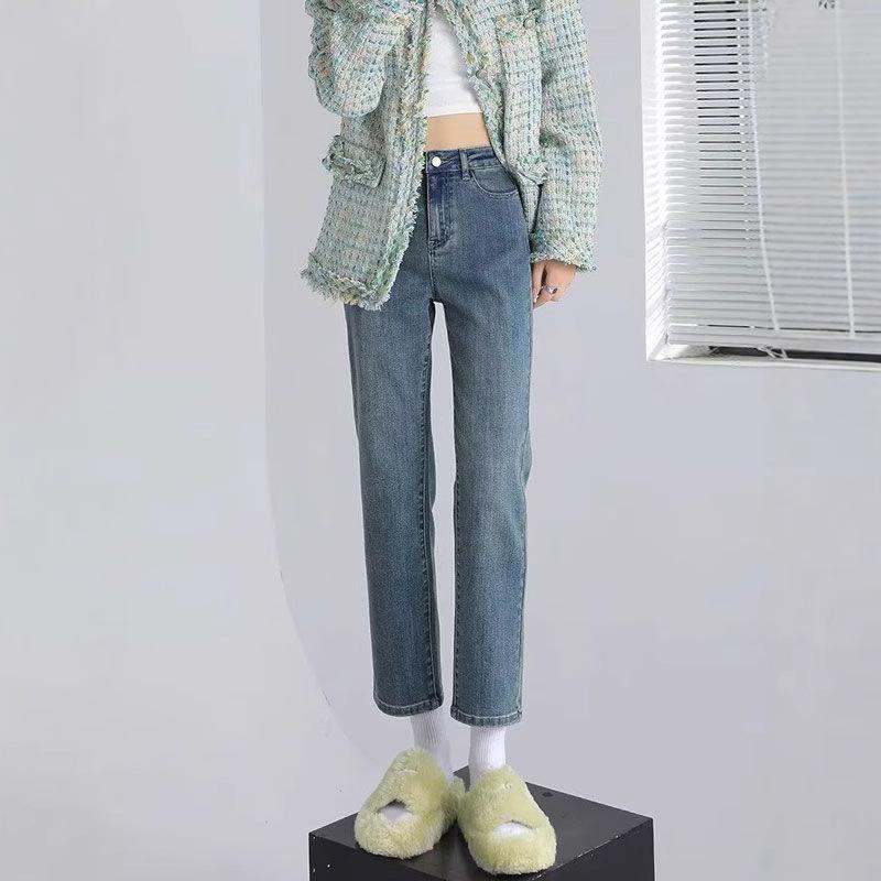 

High Waist Slim Fit Straight Leg Petite Women s Jeans - Spring/Autumn 2026 Collection 2XL