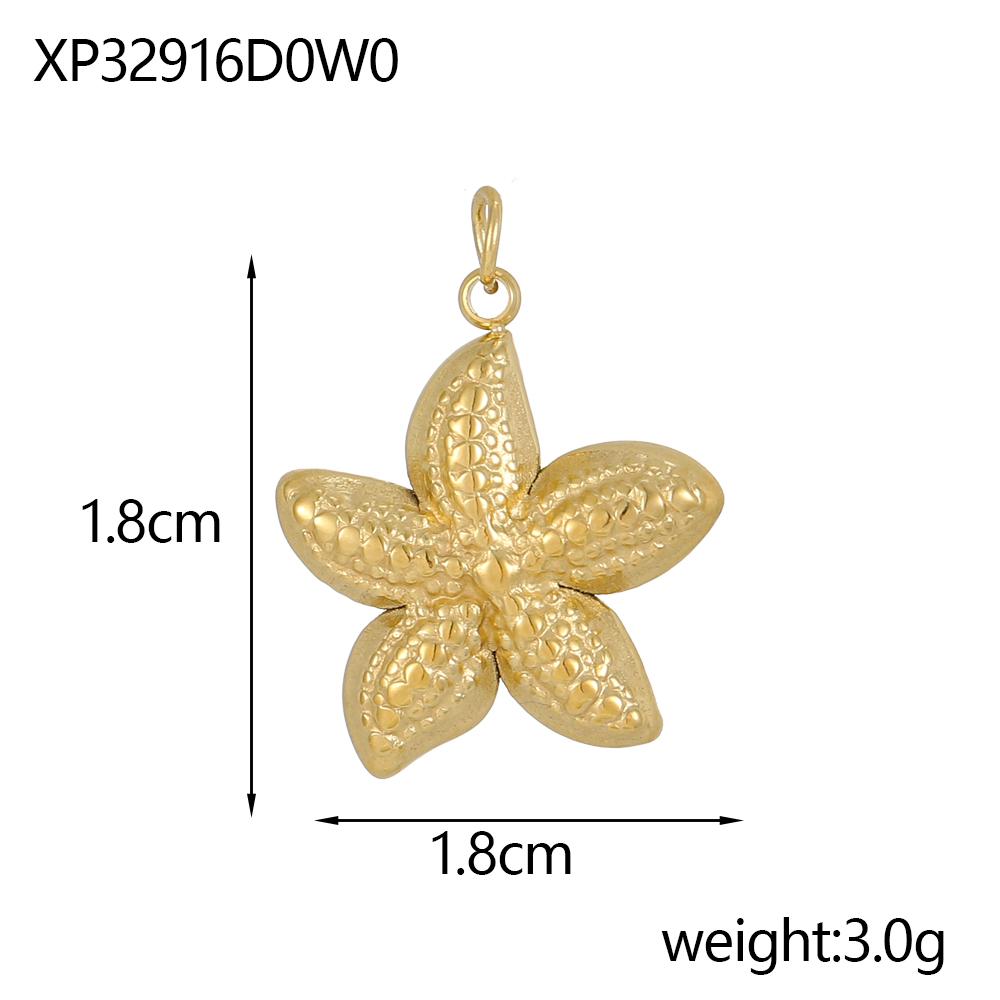 CARLIDANA Vintage Starfish Shell Stainless Steel DIY Fish Tail Versatile Turtle Creative Necklace Accessories Various Styles