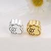 Sterling Silver 999 Capybara Cartoon Bead DIY Card Holder Accessory